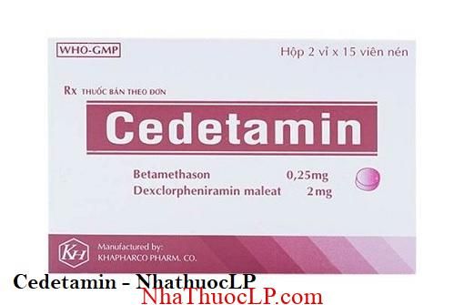 Thuoc Cedetamin dieu tri di ung