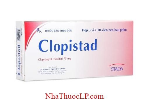 Thuoc Clopistad 75mg Clopidogrel ngan ngua con dau tim va dot quy (1)