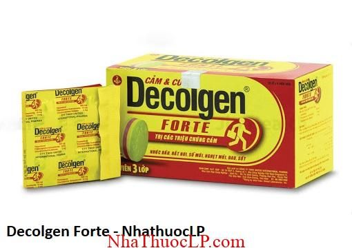 Thuoc Decolgen Forte dieu tri giam dau ha sot