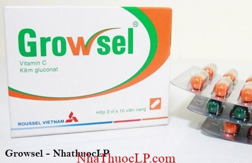 Thuoc Growsel dieu tri thieu kem va vitamin C