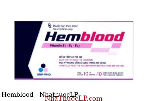Thuoc Hemblood dieu tri thieu vitamin nhom B