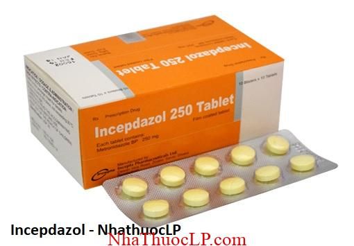 Thuoc Incepdazol dieu tri nhiem khuan