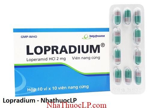 Thuoc Lopradium dieu tri tieu chay
