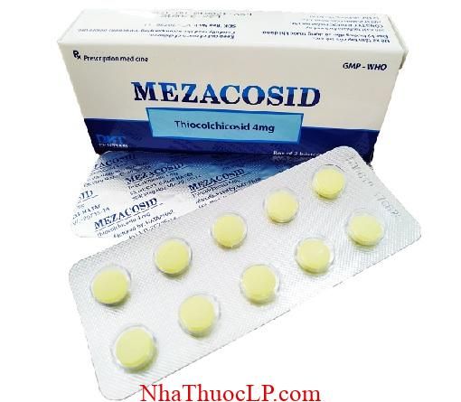 Thuoc Mezacosid 4mg Thiocolchicoside chong viem va giam dau (1)