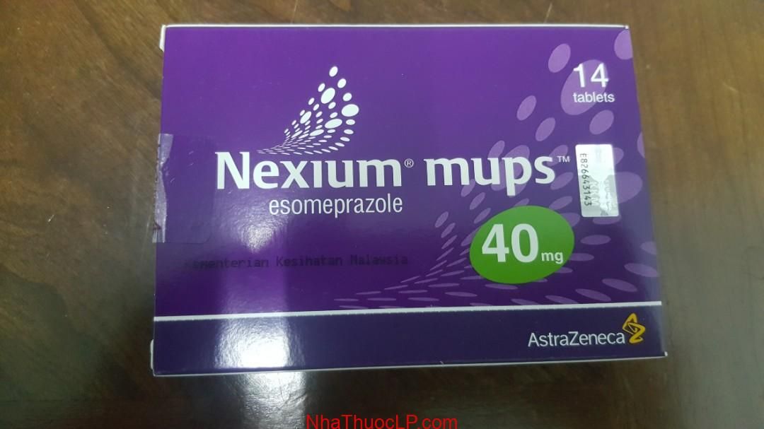 Thuoc Nexium 40mg Esomeprazole dieu tri trao nguoc da day