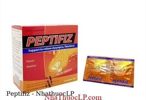 Thuoc Peptifiz ho tro duong tieu hoa