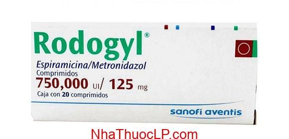 Thuốc Rodogyl 750.000IU / 125mg Spiramycin & Metronidazole điều trị nhiễm trùng răng (1)