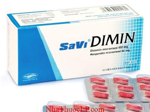 Thuoc SaviDimin 500mg Diosmin & Hesperidin bao ve mach mau (3)