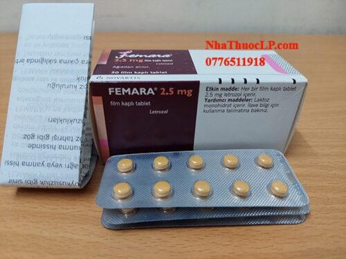 Thuốc Femara 2,5mg Letrozole điều trị ung thư vú