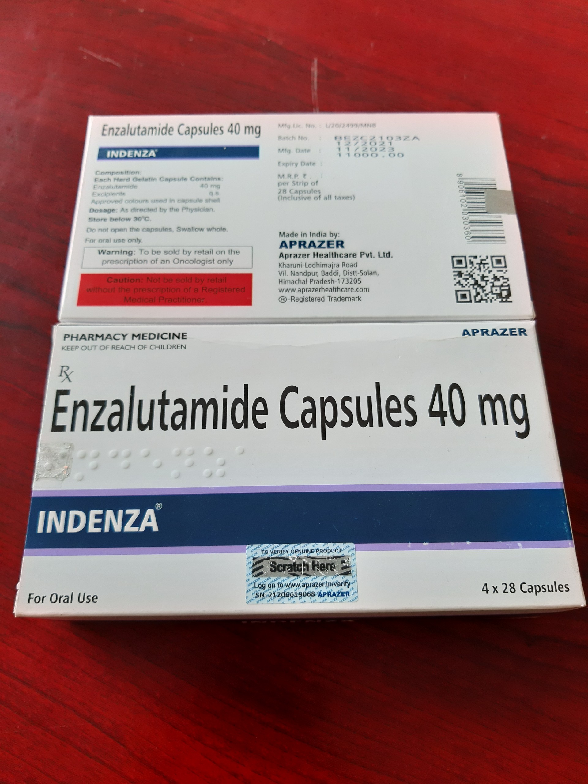Công dụng của thuốc Indenza 40mg enzalutamide 